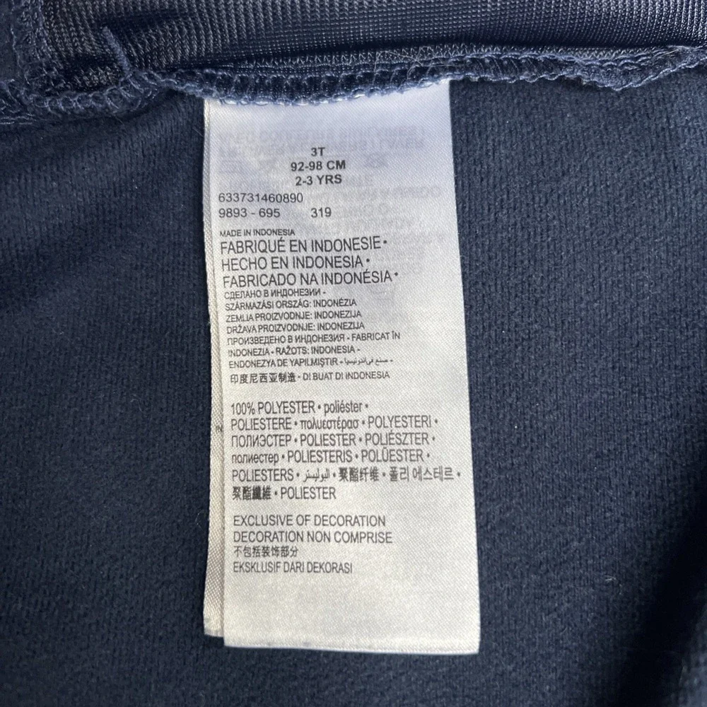 Converse Track Jacket All Star Athletic‎ Zip Up 3T Blue Lightweight High Neck